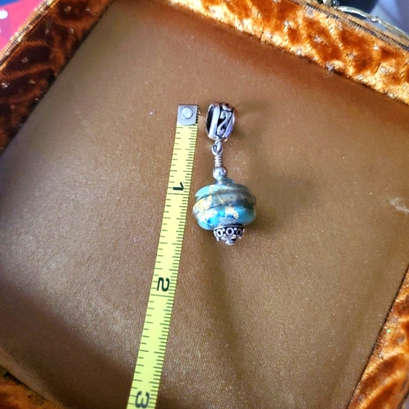 Murano Glass Charm Pendant .925 - Picture 3 of 4